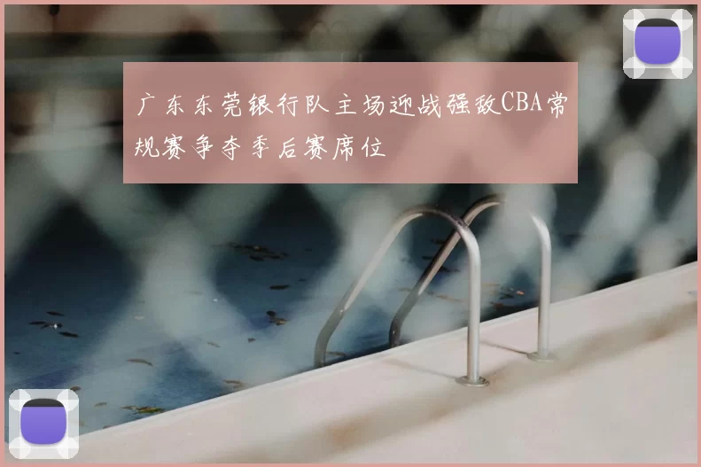 广东东莞银行队主场迎战强敌CBA常规赛争夺季后赛席位