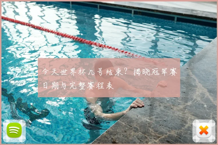 今天世界杯几号结束?揭晓冠军赛日期与完整赛程表